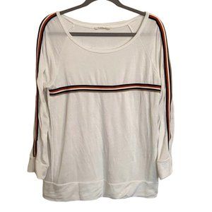 VINE & LOVE TEE SIZE XL LONG SLEEVE TRACK STRIPE Y2K